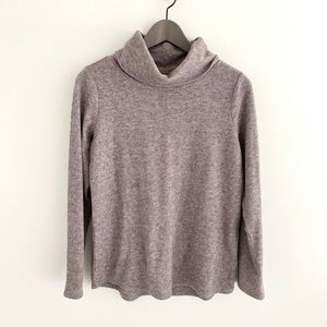 RW&CO Cowl Neck Neutral Taupe Sweater